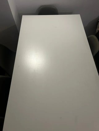 Mesa Comedor Blanca + 6 Sillas Nórdicas