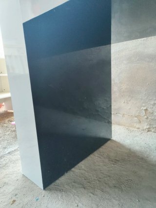 Mostrador tienda vinilado blanco