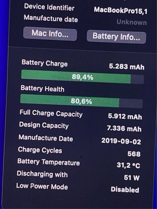 MacBook Pro 15 2018 i7 16GB RAM 512GB SSD