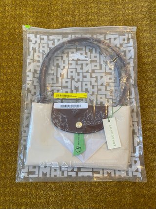 Bolsa Longchamp Bege Nova