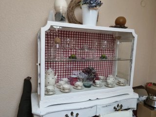 Vitrina Aparador Madera y Cristal