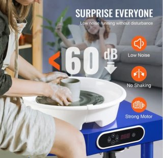 Torno Alfarero Eléctrico VEVOR 350W pantalla LCD!!