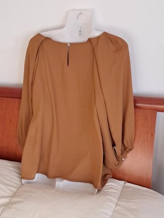 Blusa donna color tabacco