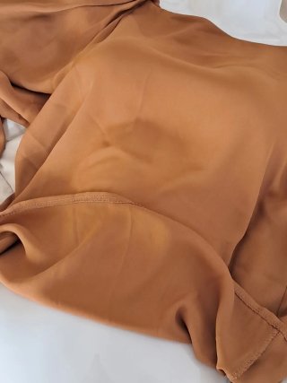 Blusa donna color tabacco