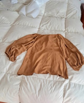 Blusa donna color tabacco
