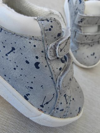 Botines Zara Baby gris salpicaduras T18