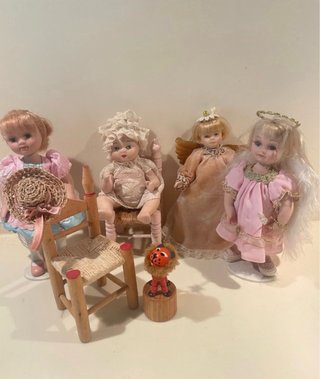 Piccole bambole vintage in bisquit
