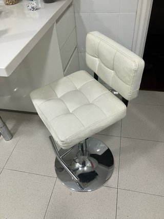 2 Taburetes Altos Cocina Piel Sintética