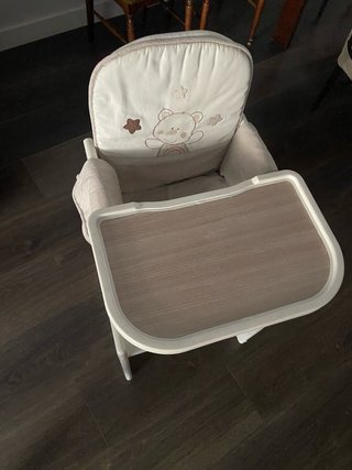 Trona de madera convertible mesa+silla