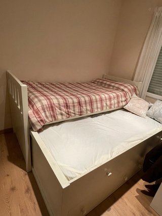 Cama nido doble con cajones - Madera maciza