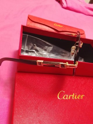 Gafas Cartier Mujer Marrón y Dorado
