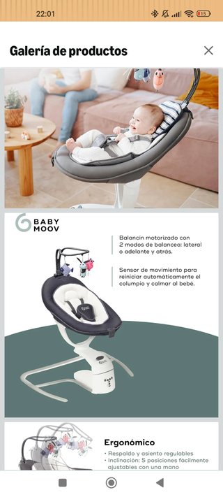 Hamaca eléctrica Babymoov