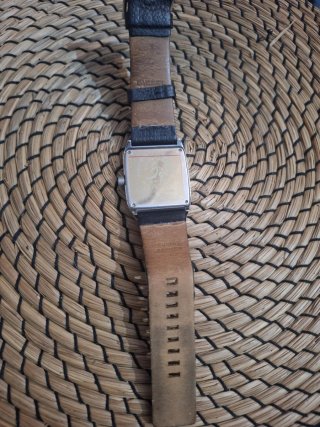 Reloj Diesel Cuadrado Negro y Plateado