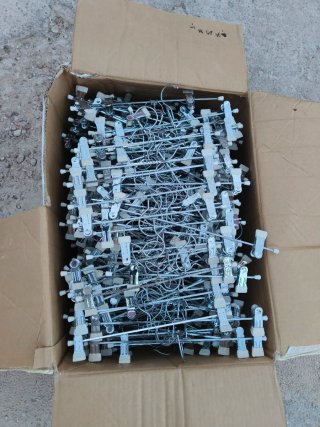 Lote +200 perchas infantiles madera y metal