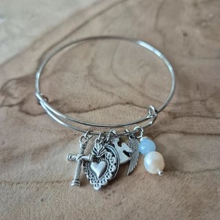 Bracciale con ciondoli religiosi