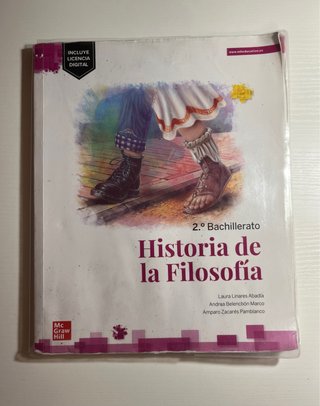 Historia de la Filosofía 2º Bach McGraw Hill