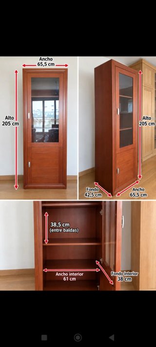 Conjunto Muebles Salón Madera
