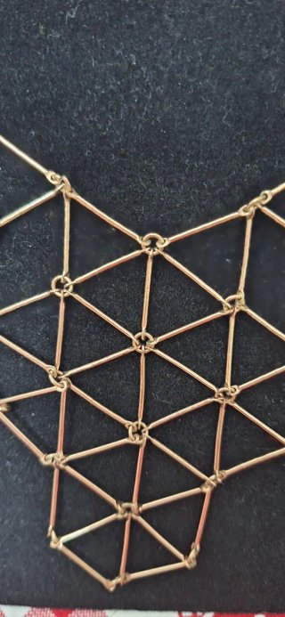 Collana bigiotteria geometrica oro