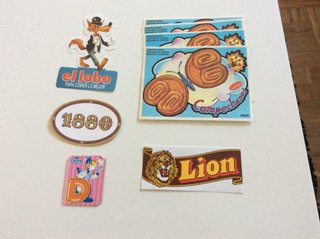 Lote de pegatinas coleccionistas. 0,77 unidad