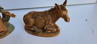 Coppia statuine presepe vintage