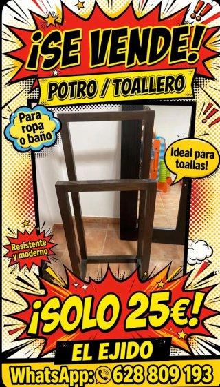 Potro/Toallero para ropa o baño