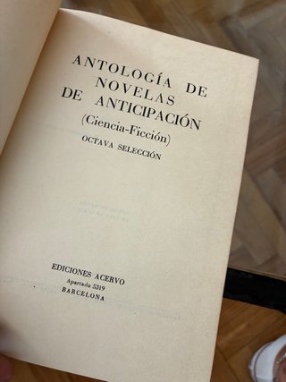 Antología de novelas y anticipación