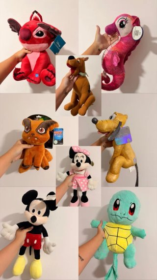 Lote Peluches Disney y Pokémon