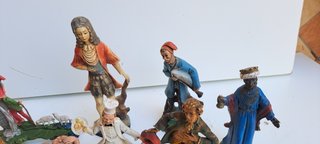 Lotto Statuine Presepe Vintage anni 80 (11 Pezzi)