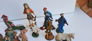 Lotto Statuine Presepe Vintage anni 80 (11 Pezzi)
