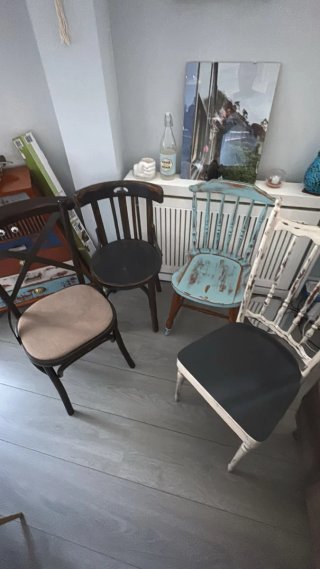 Conjunto de 4 Sillas Vintage
