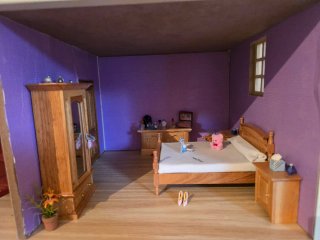 Casa de muñecas con accesorios