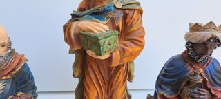 Set Presepe Vintage Tre Re Magi (3 Pezzi) – Resina