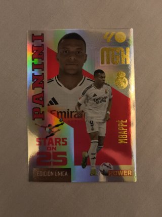 Cromo colección Panini Mbappé Stars on 25