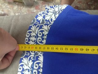 Blusa Azul Eléctrico con Detalles Blancos - Ideias