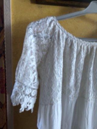 Vestido blanco estilo ibicenco
