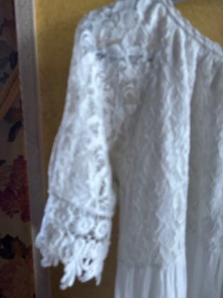 Vestido blanco estilo ibicenco