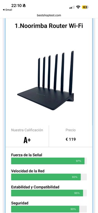 Router Noorimba 6 antenas