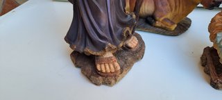 Set Presepe Sacra Famiglia con Bue e Asinello (5 P