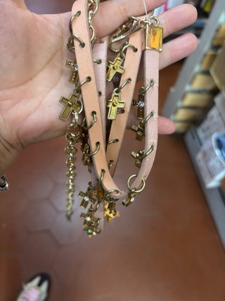 Cintura in pelle decorata