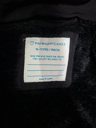 Chaqueta niña 10-11 años negra