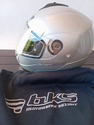 Casco Moto Modular Lazer Granville GL Plata XL