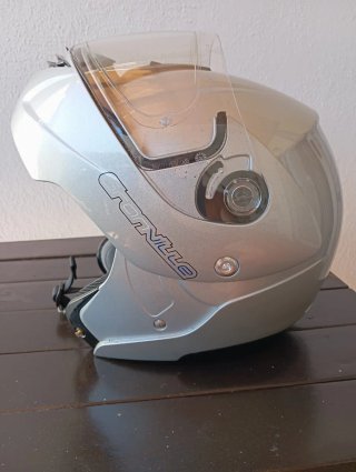 Casco Moto Modular Lazer Granville GL Plata XL