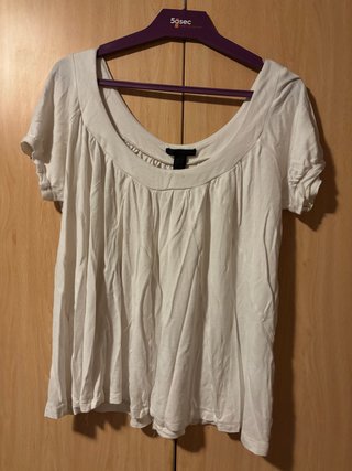 Blusa blanca palabra de honor
