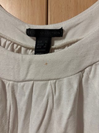 Blusa blanca palabra de honor