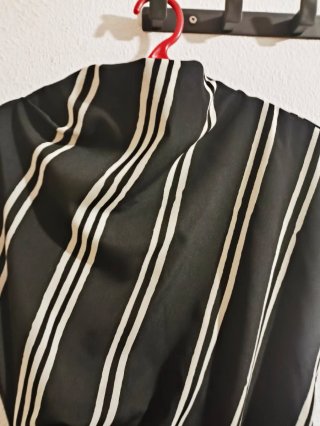 Vestido Mango Rayas Negro