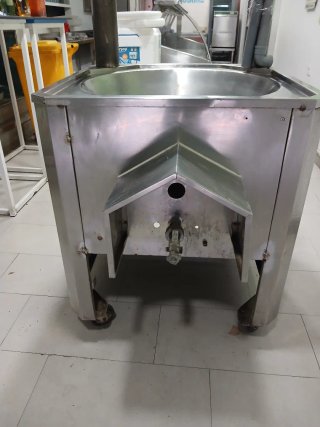 Marmita churrera de acero inoxidable