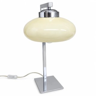 Candeeiro de Mesa Moderno Bege e Prata