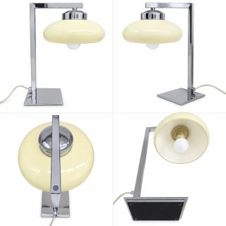 Candeeiro de Mesa Moderno Bege e Prata