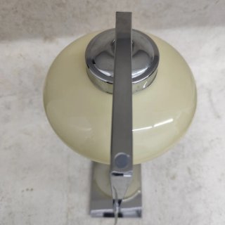 Candeeiro de Mesa Moderno Bege e Prata
