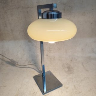 Candeeiro de Mesa Moderno Bege e Prata